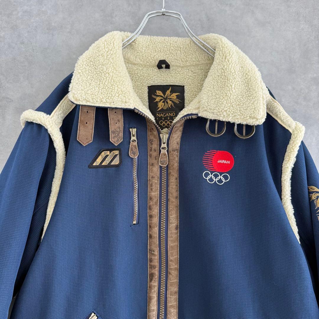 90s ヴィンテージ MIZUNO 長野オリンピック 日本代表ボアジャケット L