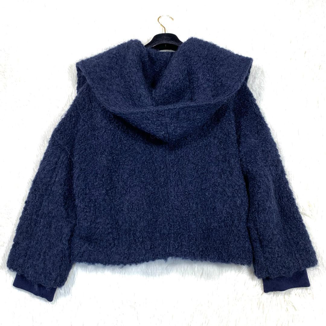 美品✨Marc Jacobs フードマフラーシャギージャケット　M/L(L相当)