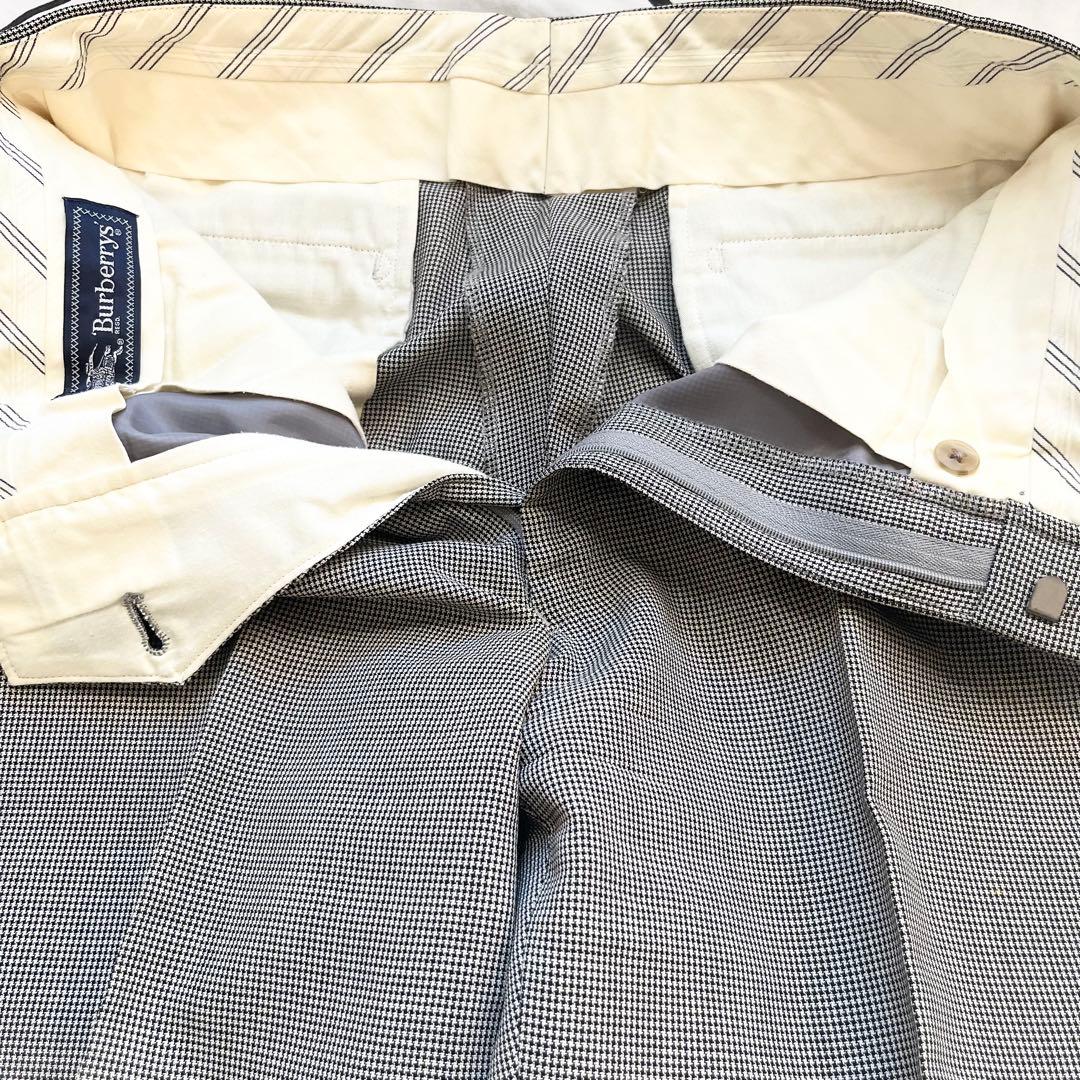未使用級✨ BURBERRY ダブルセットアップ　銀ボタン　ヴィンテージ　スーツ