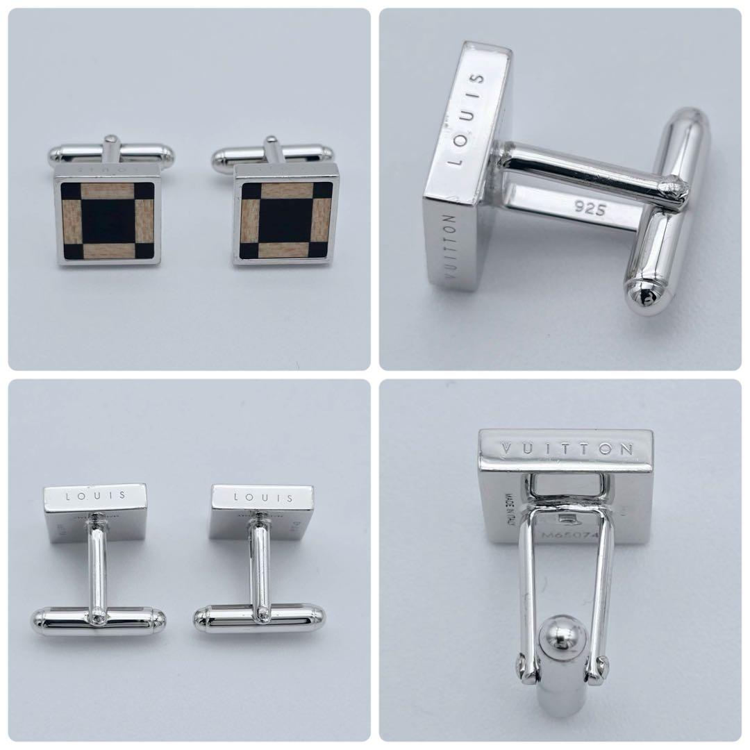 美品★ルイヴィトン★ カフス ブトン ドゥ マンシェット キャヴァリエ ダミエ.