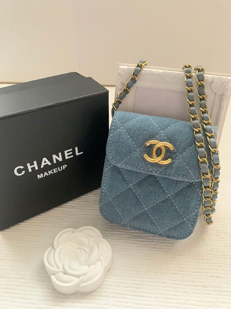 CHANELVIP限定ノベルティ デニム チェーンショルダー レア
