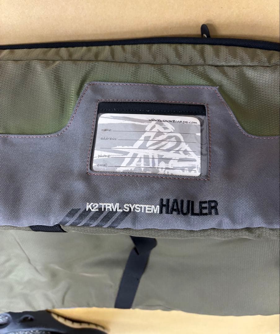 K2 スノーボードケース キャスター　162