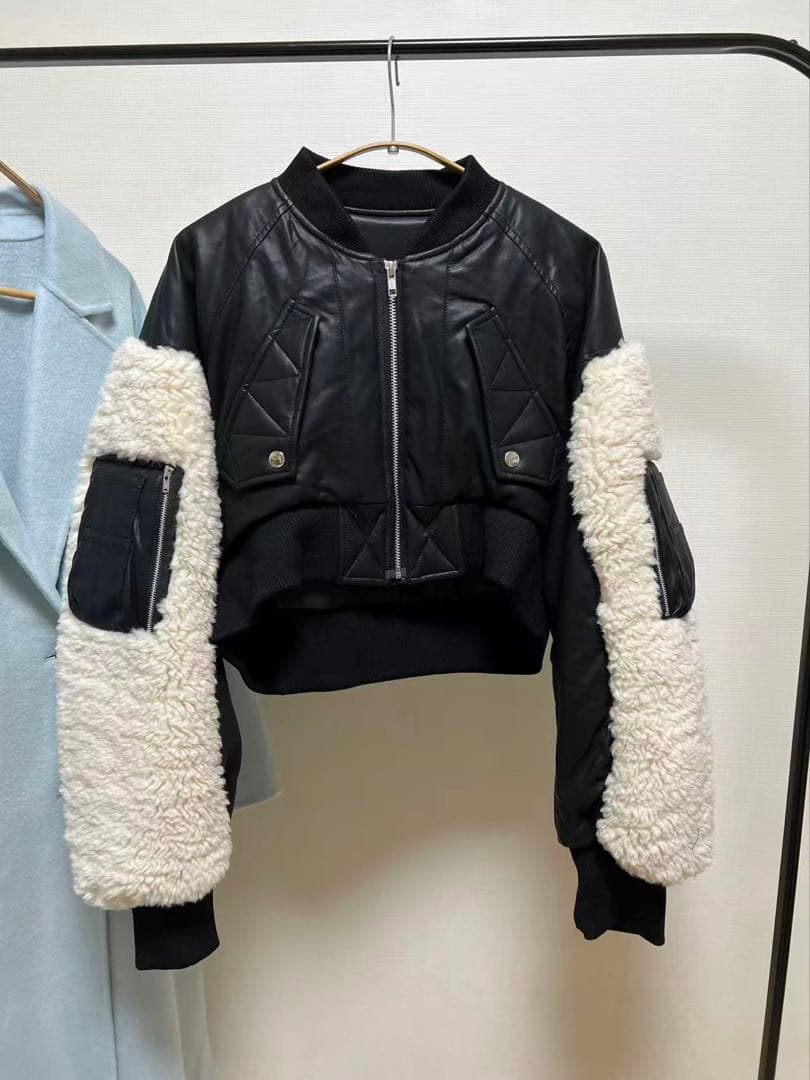 ジャケット・アウター OMMO SLEEVE BOA SHORT MA-1