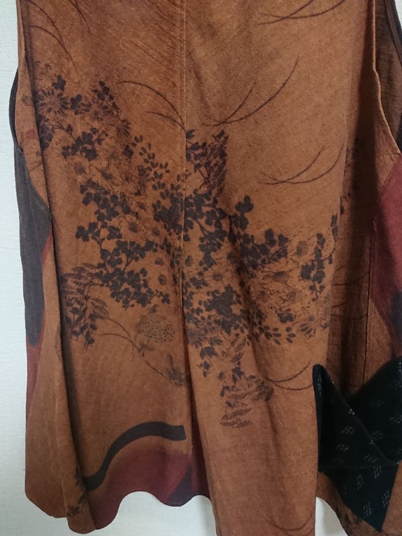 朝倉☆柿渋染め 今尾知子創作一点物ワンピース