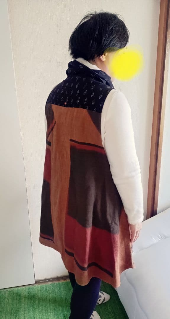 朝倉☆柿渋染め 今尾知子創作一点物ワンピース