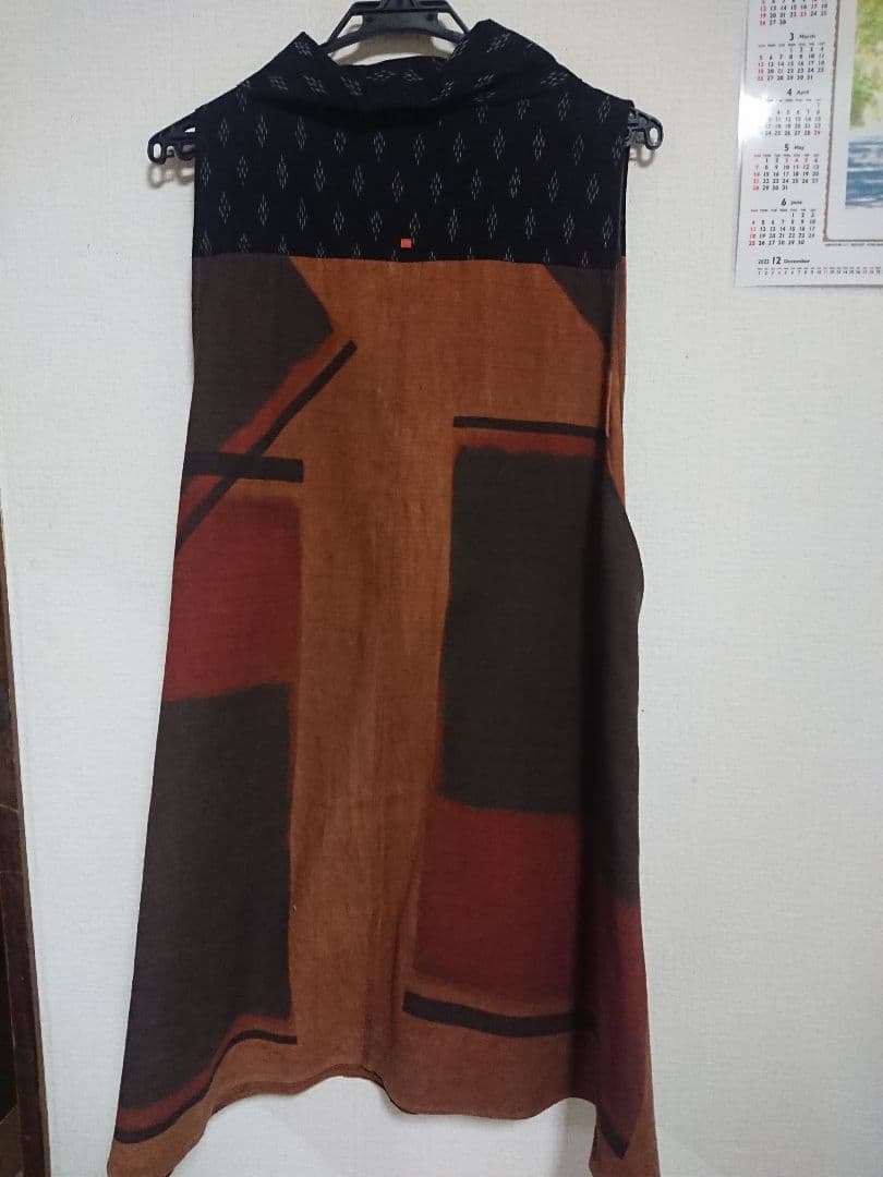 朝倉☆柿渋染め 今尾知子創作一点物ワンピース