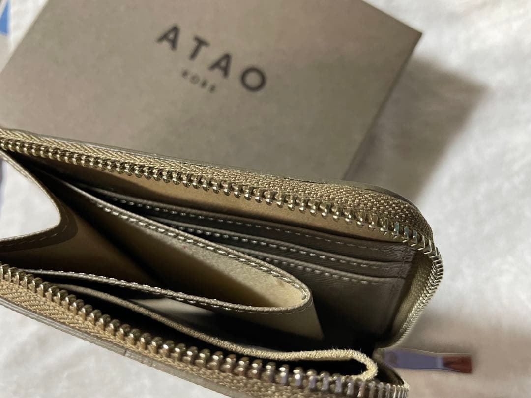 ATAO チェス　サンドベージュ　ミニ財布