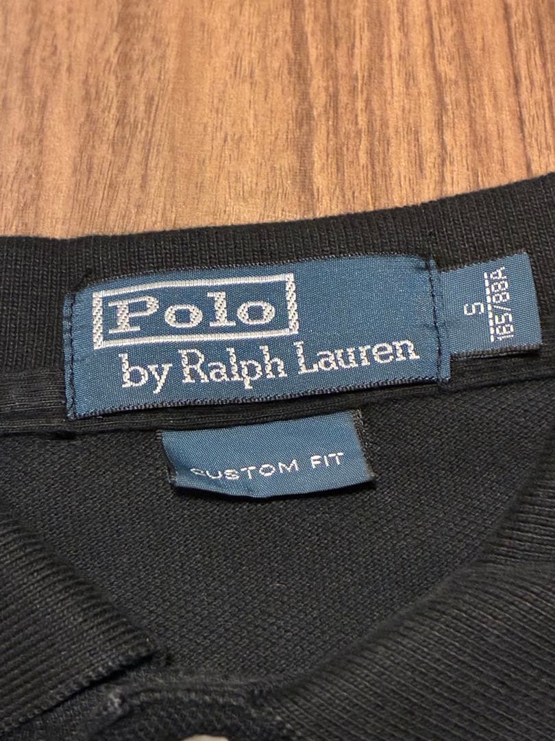 希少ラルフローレンビックポニー半袖ポロシャツナンバリングy2k 黒ピンク　良品