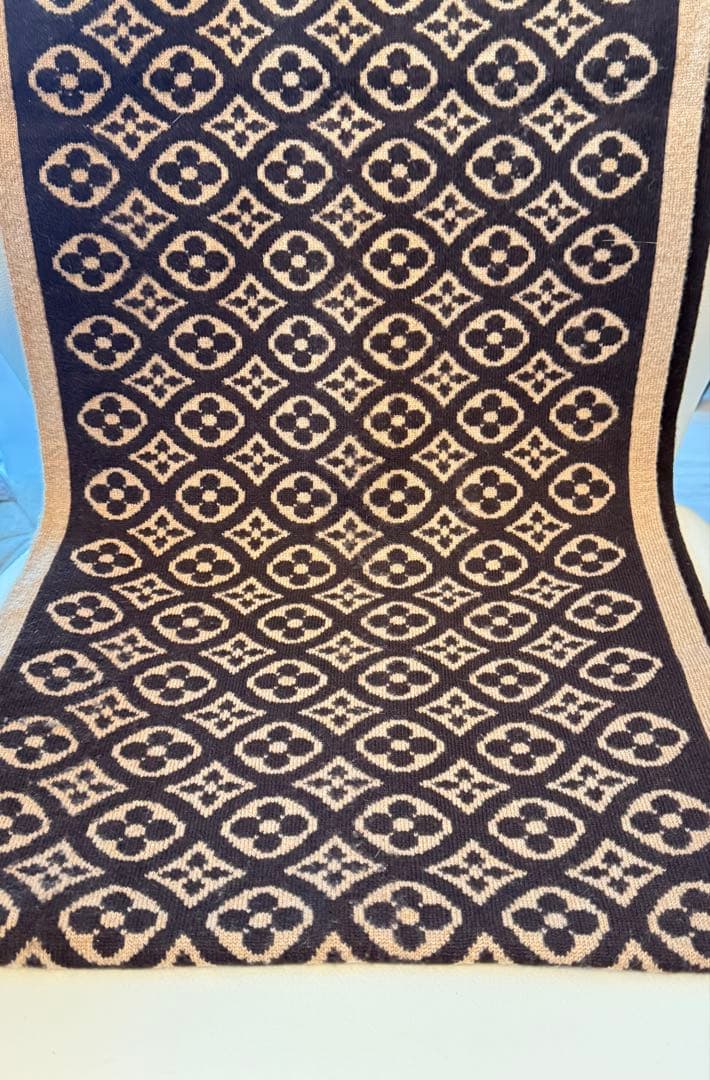 お値下げ！極美品　リバーシブル★モノグラムマフラー　クリーニング済