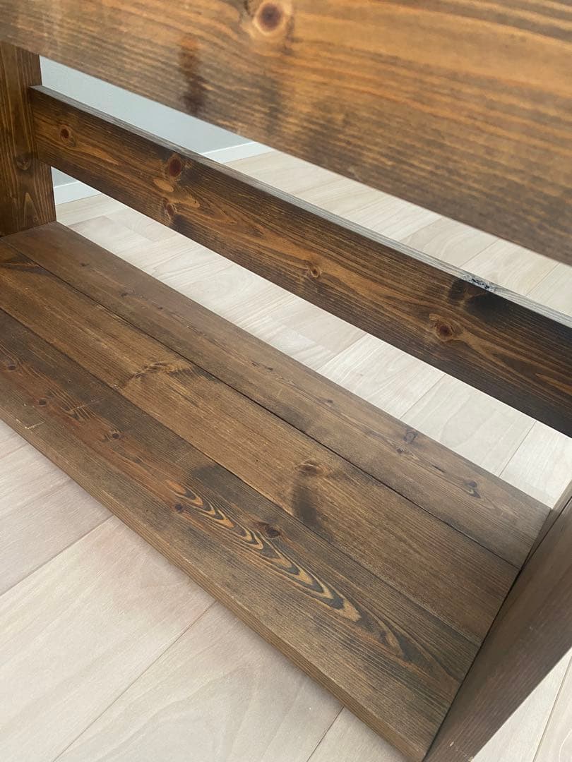 【送料込】無垢材の絵本棚　ハンドメイド作家作品