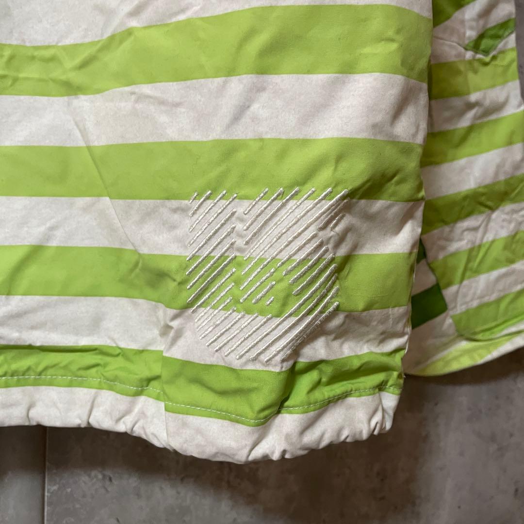 Burtonバートンスキーウェアスノーボードジャケットパーカーフードボーダー白緑