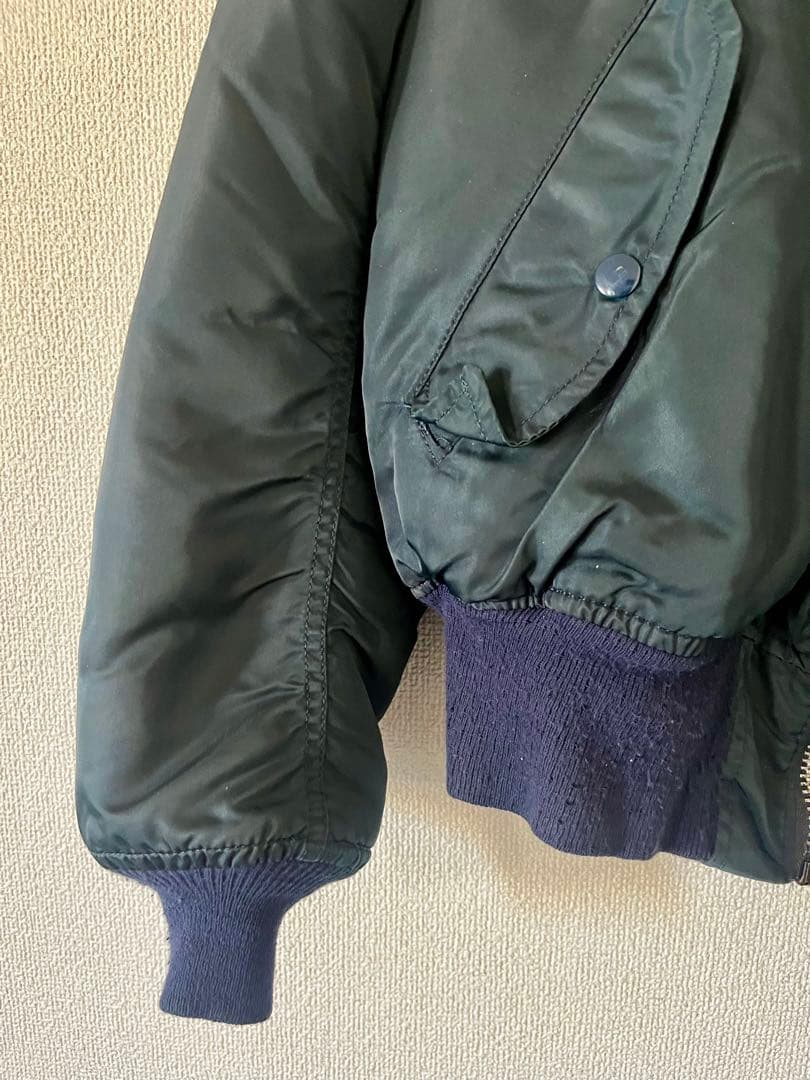 MA-1 ネイビージャケット　アルファ社　希少な80〜90年代モデル