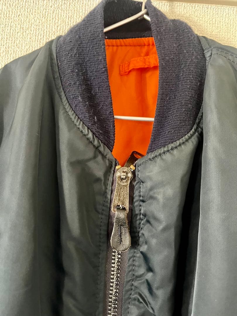 MA-1 ネイビージャケット　アルファ社　希少な80〜90年代モデル