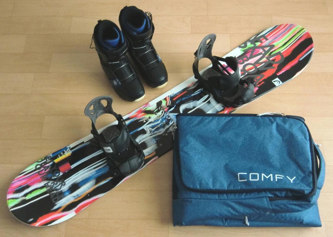 ■1月限定■送料無料■HEAD■メンズスノボセット■153/26.5■WAX済■