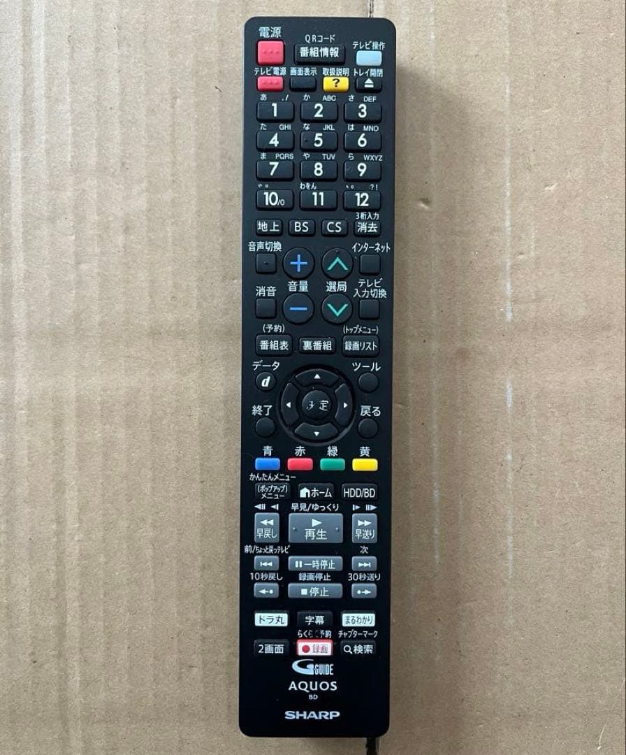 SHARP AQUOS 2B-C10CT1 ブルーレイレコーダ HDD1TB