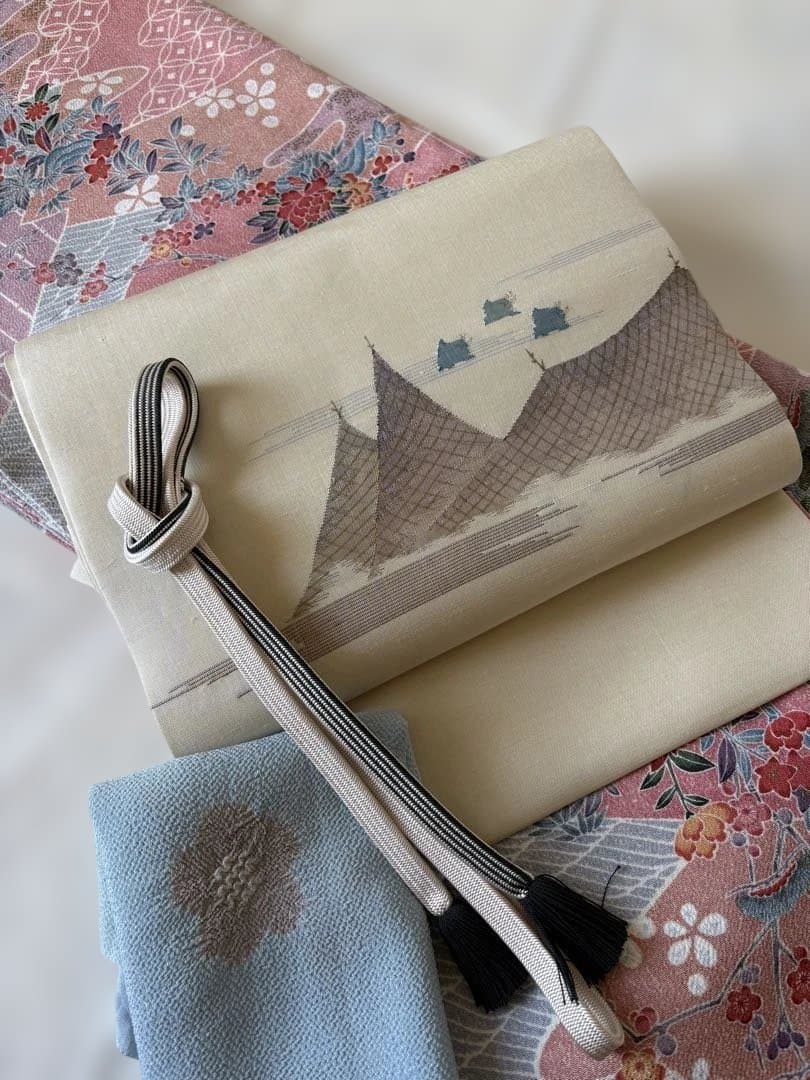 ❤️お姫様正絹小紋　鬼シボ縮緬　新品保管品　新品畳紙付き　着物のみ