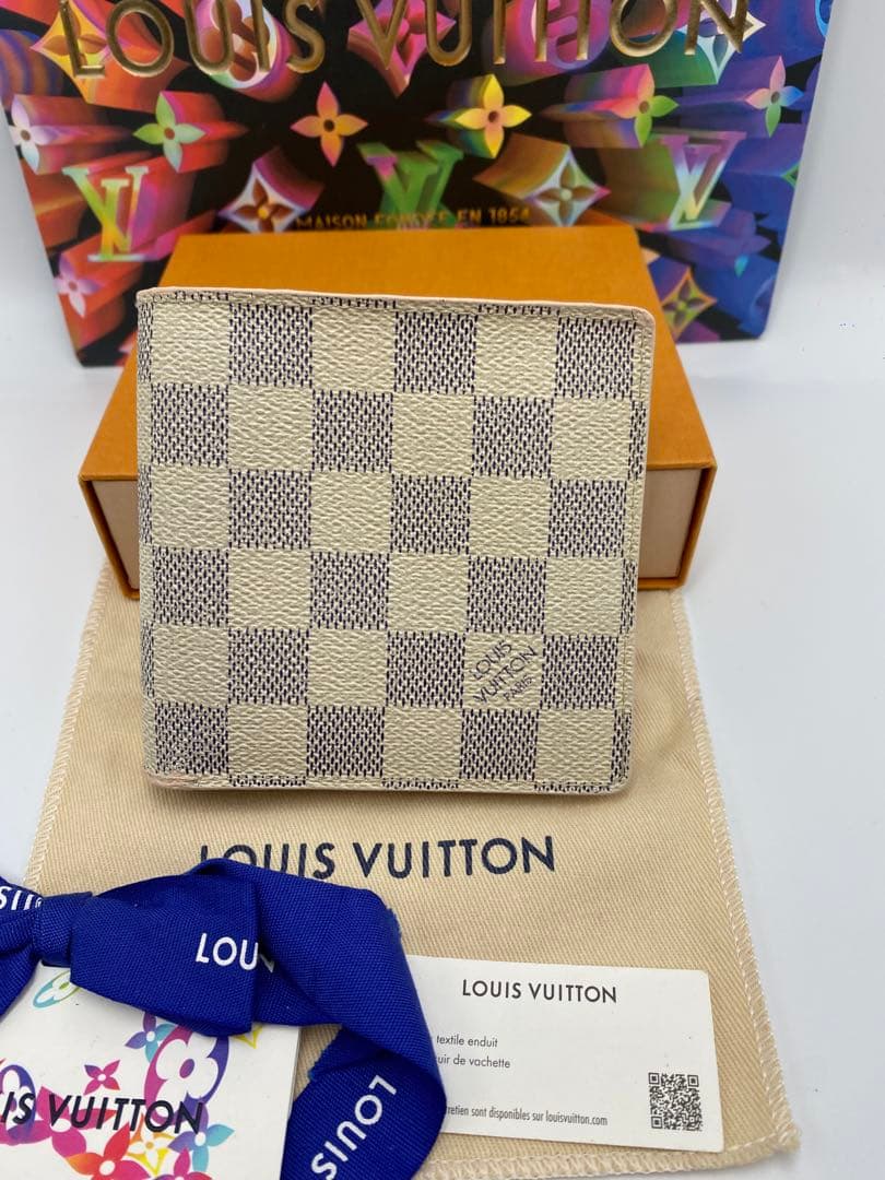 美品‼️ ルイヴィトン　ダミエ　ポルトフォイユ　マルコ　財布　折り財布