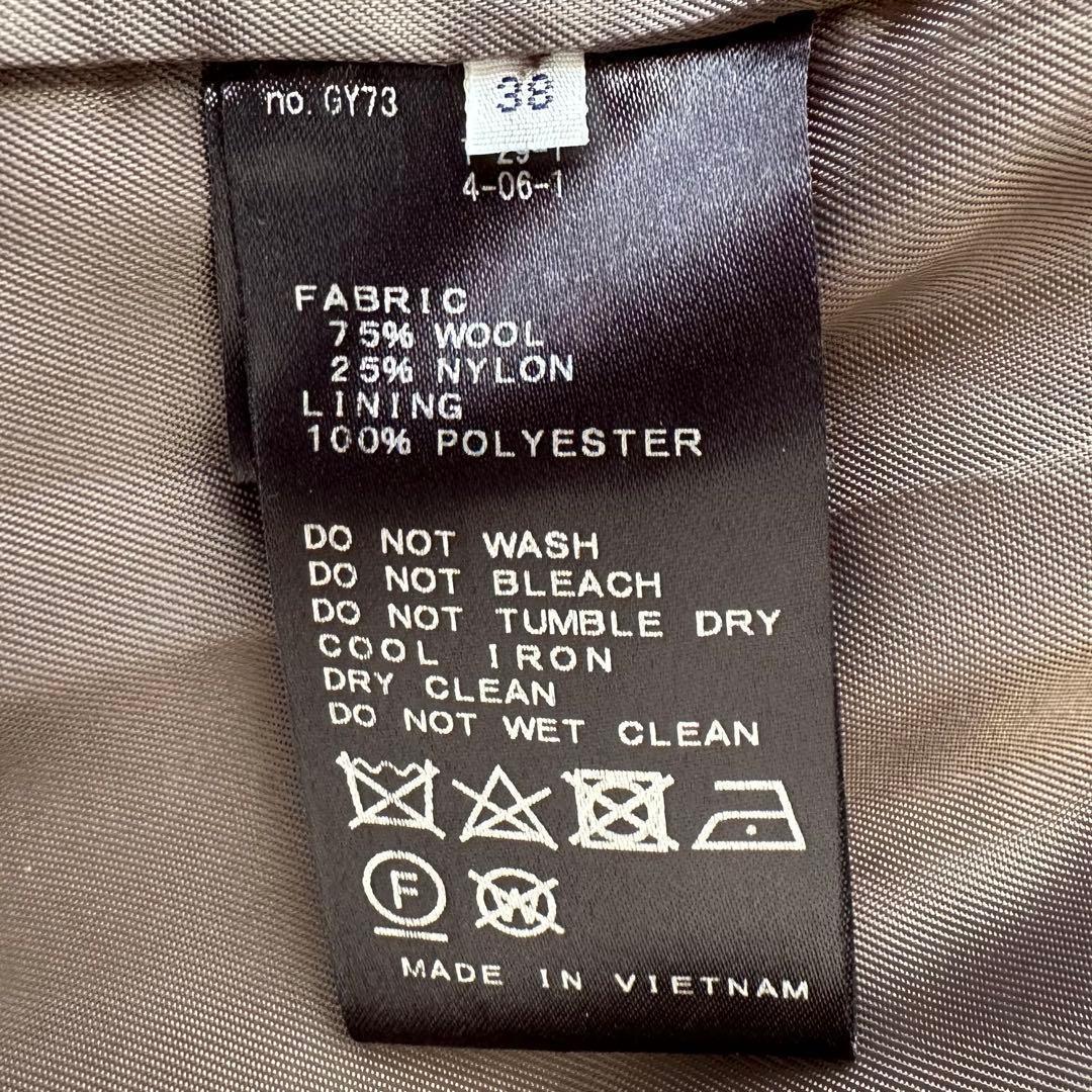 近年モデル IENA MANTECO ノーカラーウールコート ロングコート 38