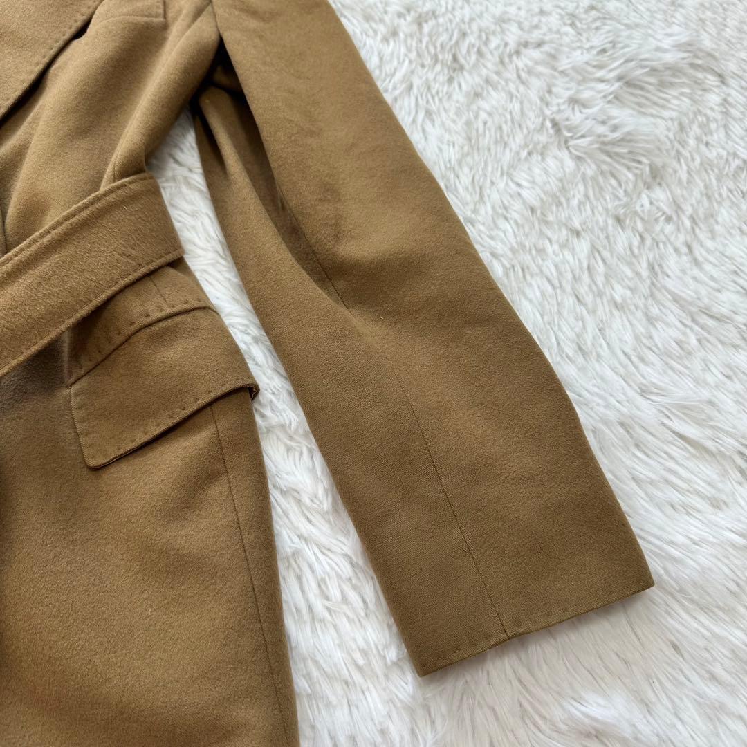 美品✨マックスマーラ ジャケット ウール キャメル 42 L ベルト付き