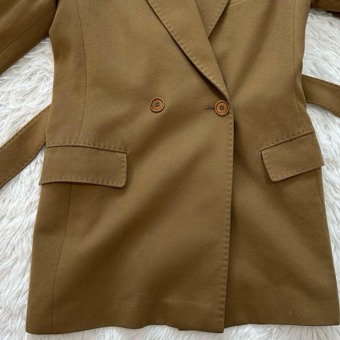 美品✨マックスマーラ ジャケット ウール キャメル 42 L ベルト付き