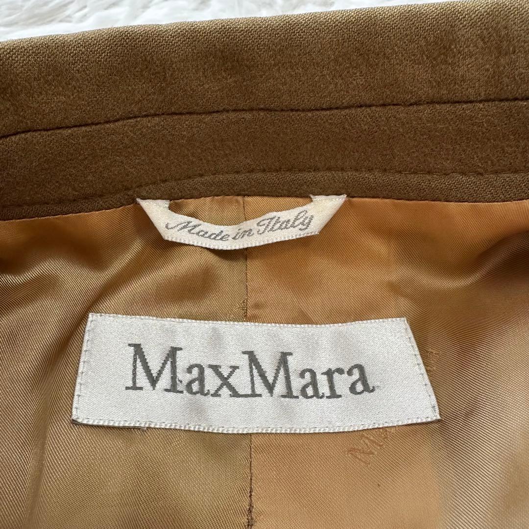 美品✨マックスマーラ ジャケット ウール キャメル 42 L ベルト付き