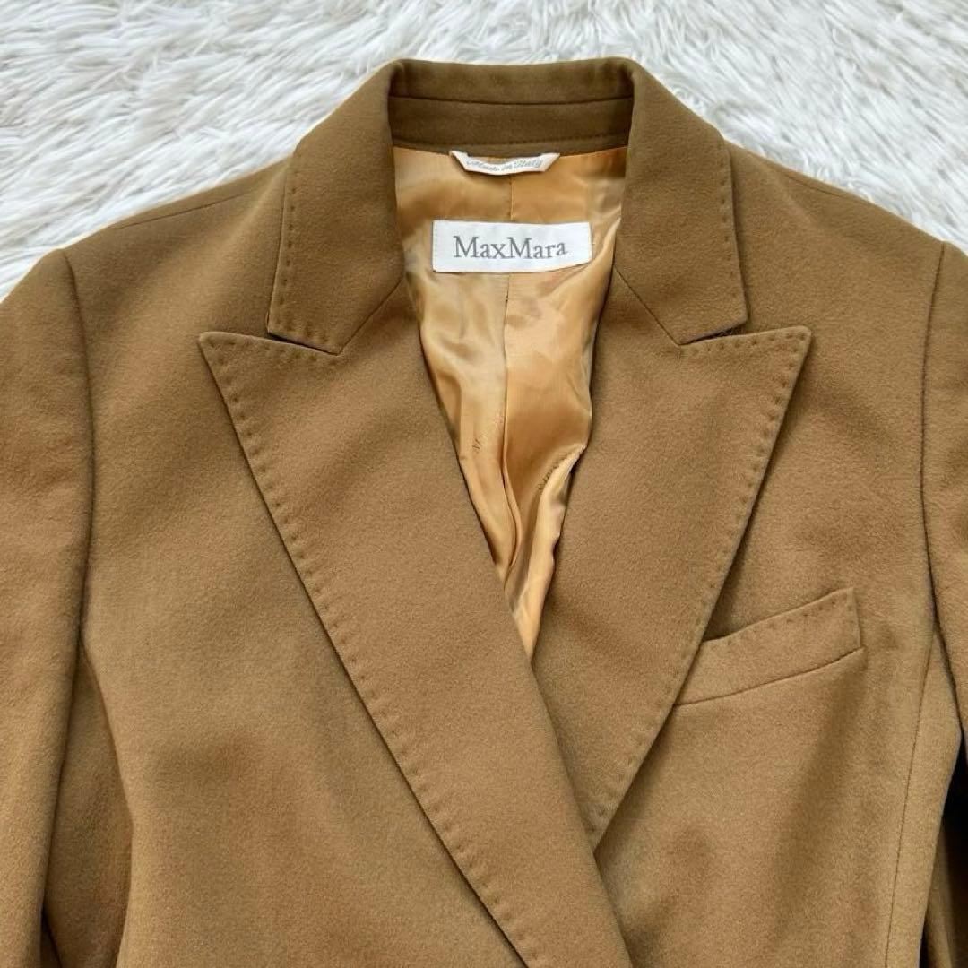 美品✨マックスマーラ ジャケット ウール キャメル 42 L ベルト付き