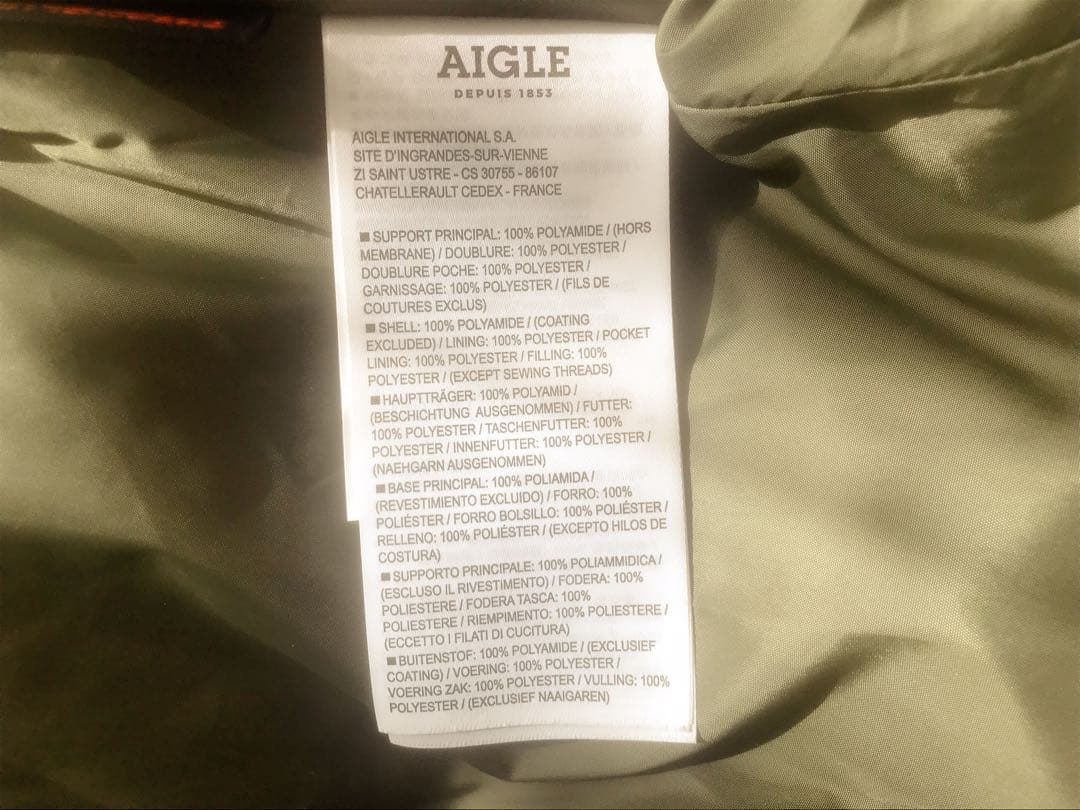 AIGLE 中綿ロングダウンベスト 撥水 ジャケット アウター