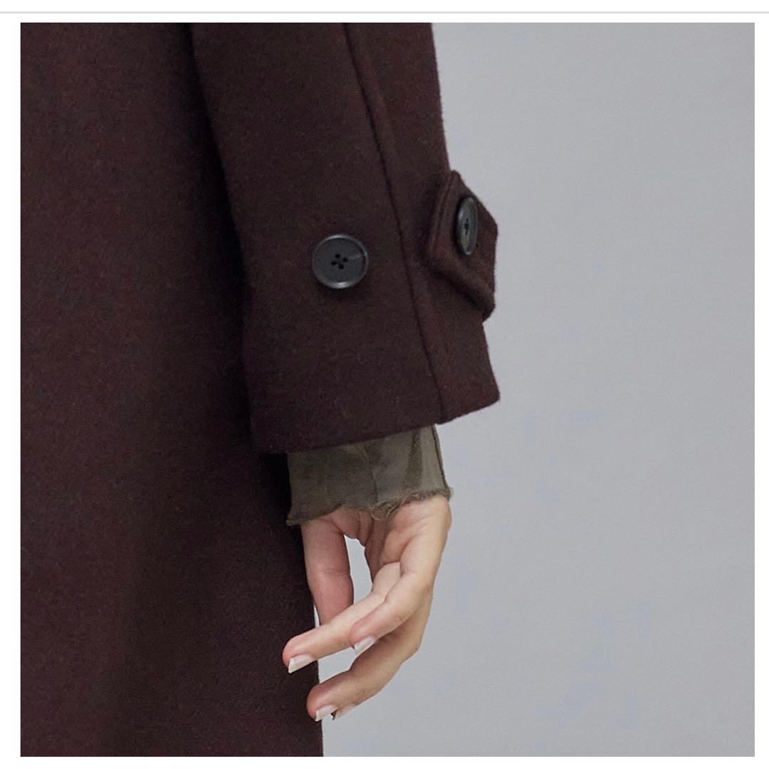 PUBLIC TOKYO SUPER140ブレンドトレンチライクウールコート