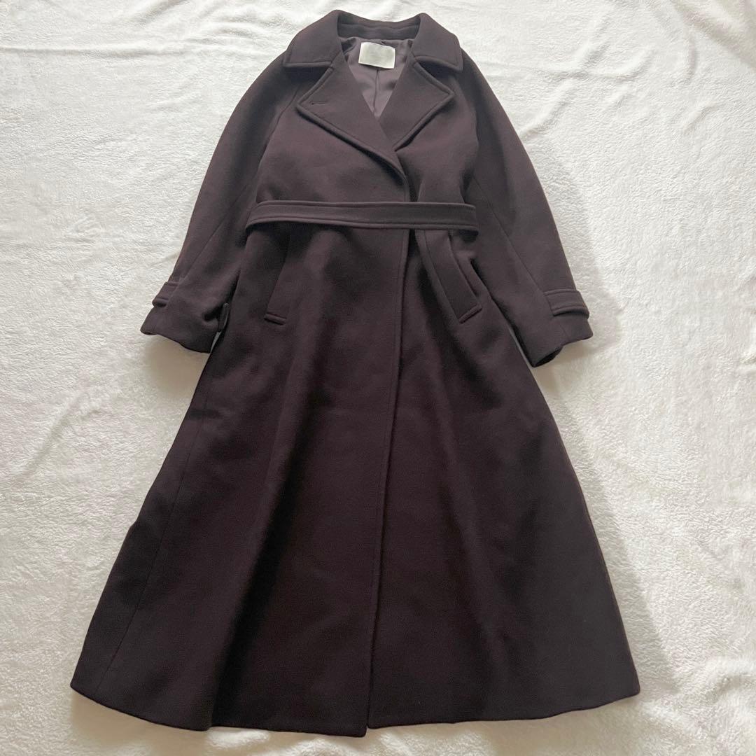 PUBLIC TOKYO SUPER140ブレンドトレンチライクウールコート