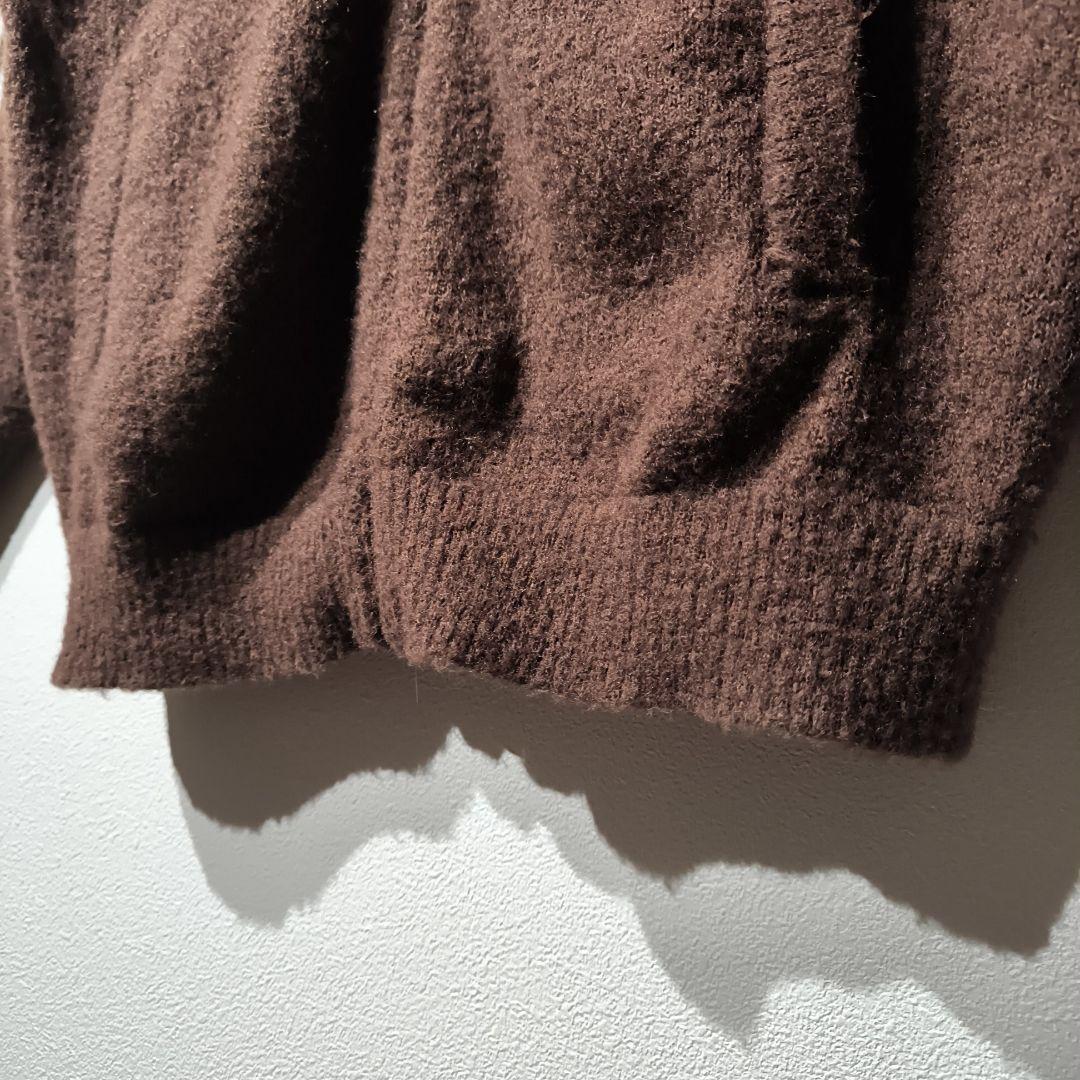 adidas SSTトラックトップ ニットブラウン ジップアップジャージ