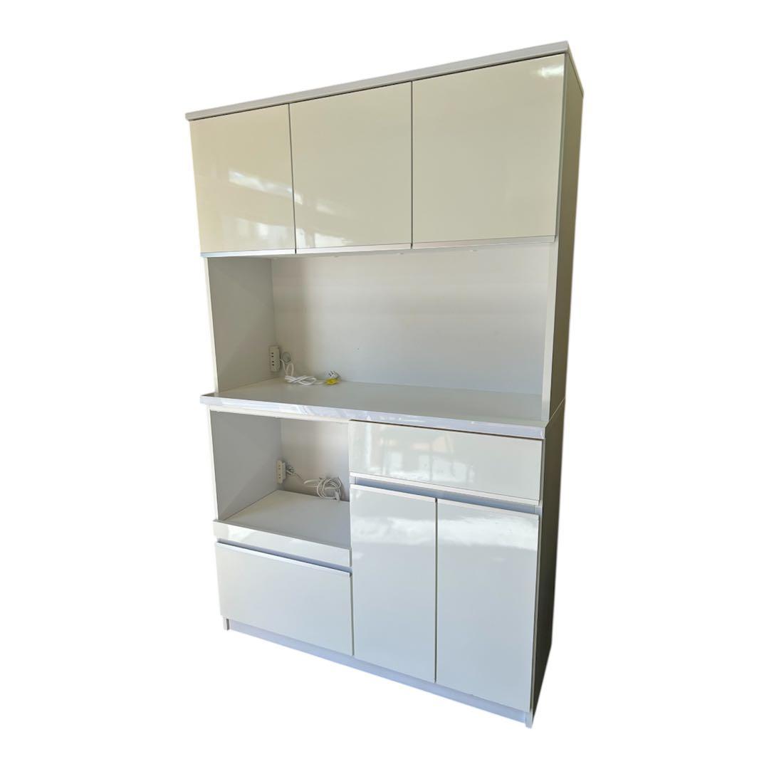 土井インテリヤ工業 レンジボード 収納家具 キッチン家具 ホワイト キッチン収納