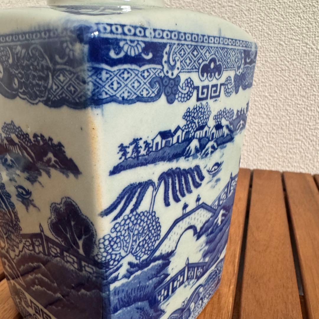 【希少】RINGTONS ブルーウィロー ティーキャディ