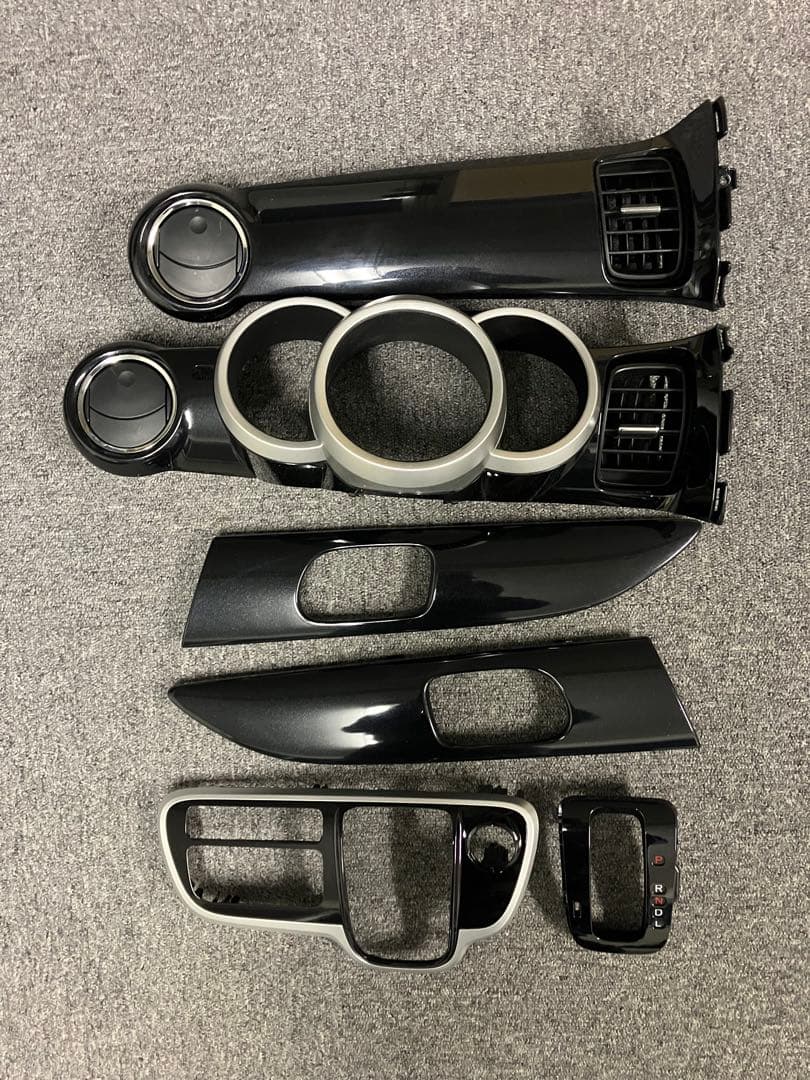 JF1 JF2 N-BOX カスタム インテリアパネル 6点 ピアノブラック