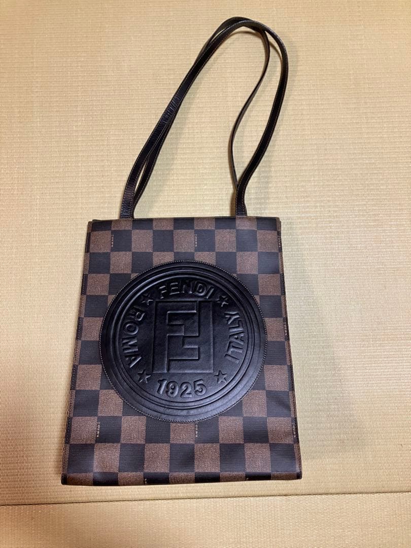 Fendi チェック柄 トートバッグ