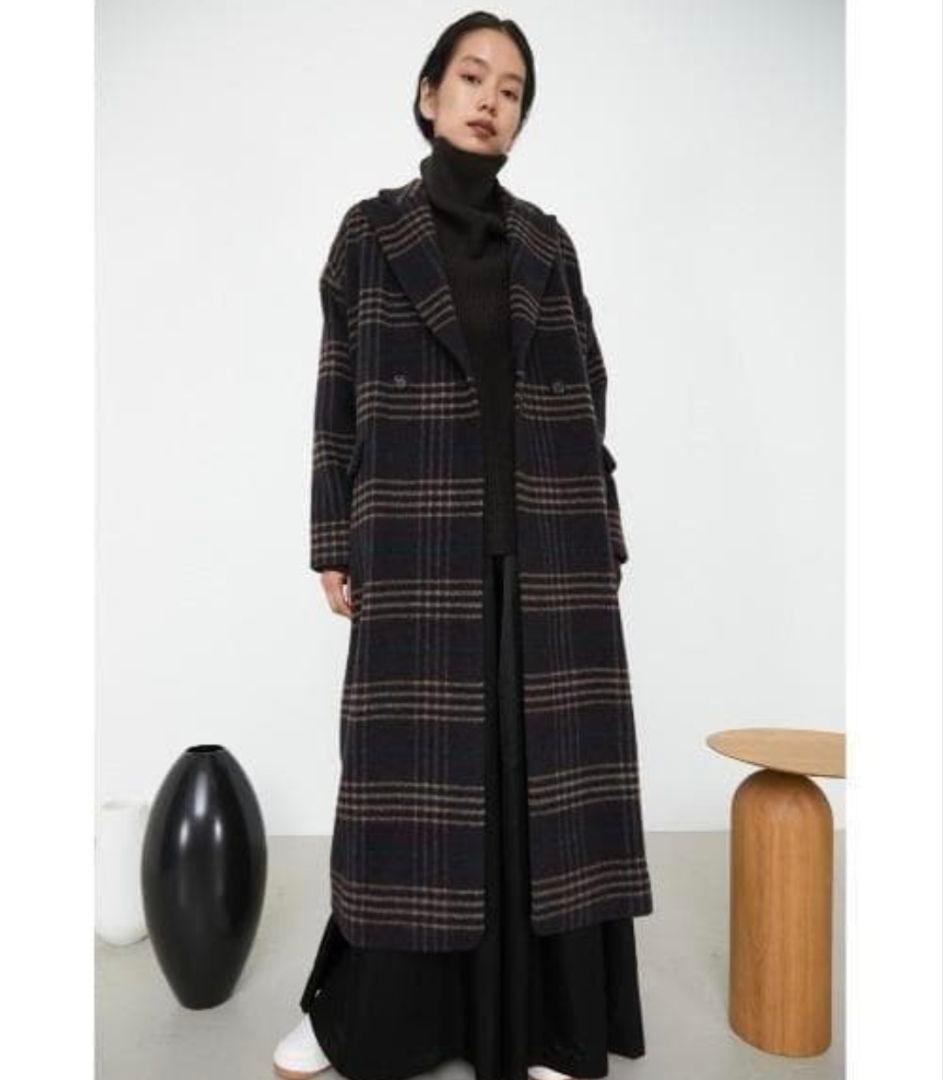 新品未使用　定価5万　RIM.ARK ウール　チェック　コート