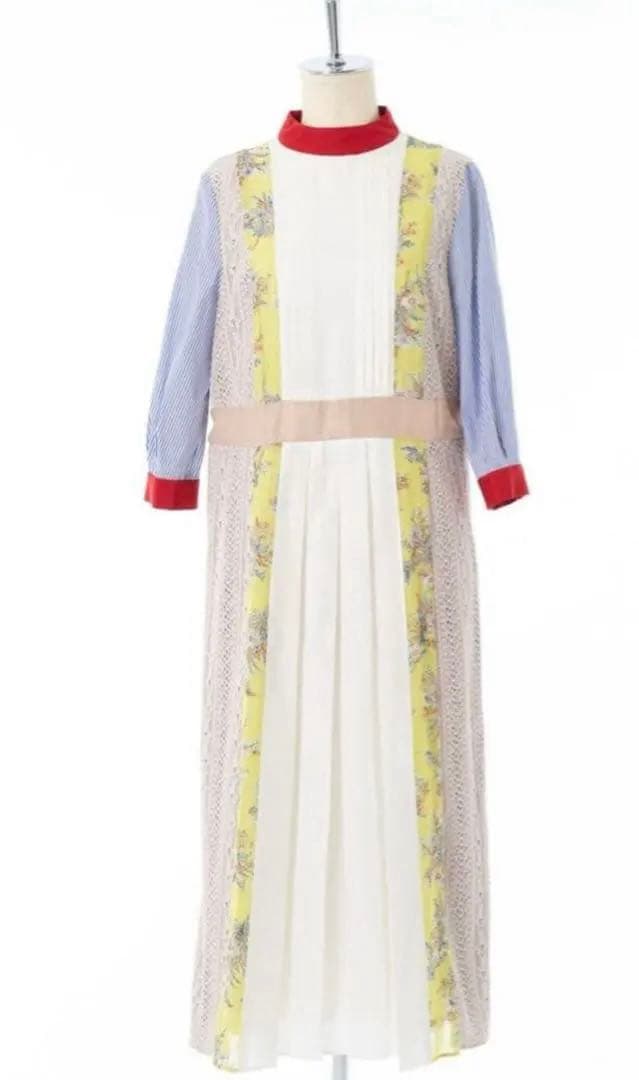 《完売品》　新品未着用ADELLY パッチワークワンピース