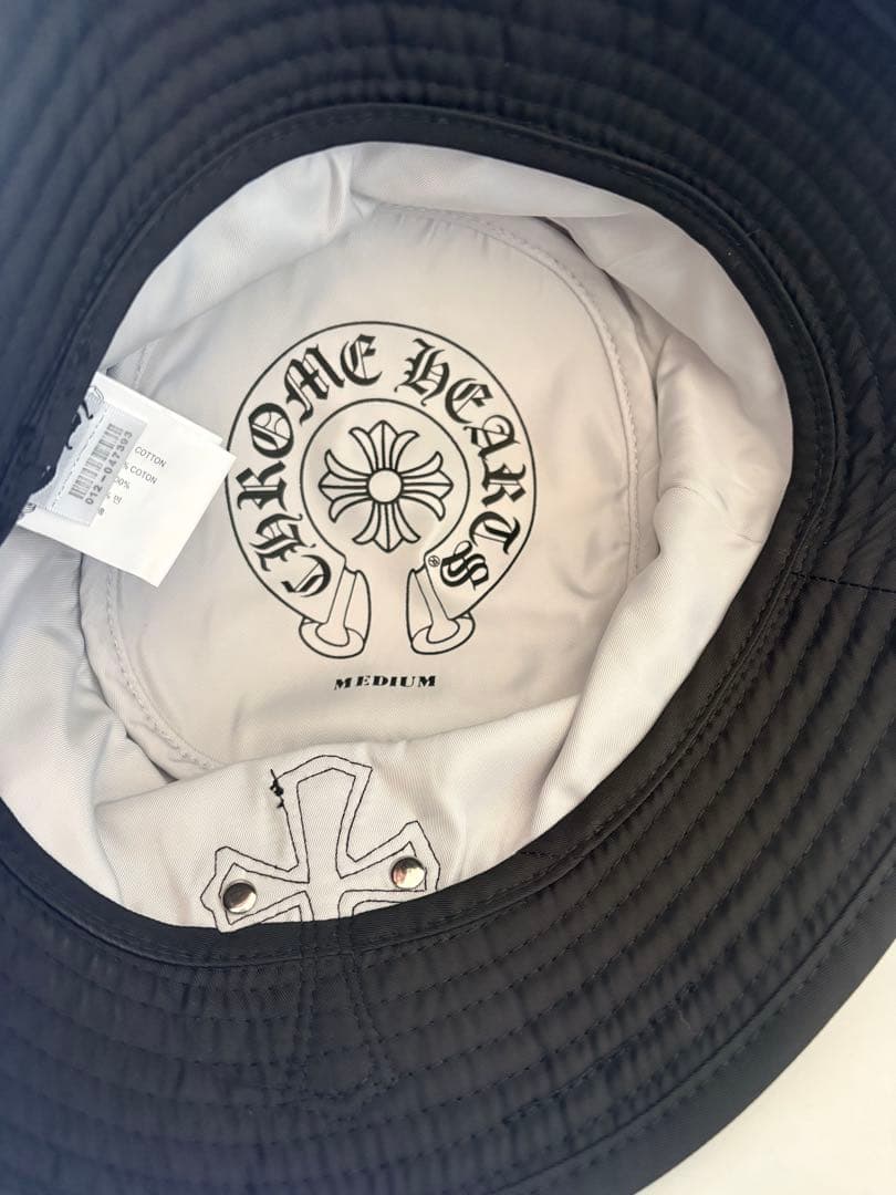 CHROME HEARTS （クロムハーツ） レザークロスパッチ バケットハット