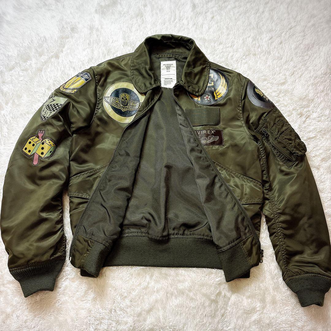 AVIREX パッチカスタム フライトジャケット M Y2K ミリタリー