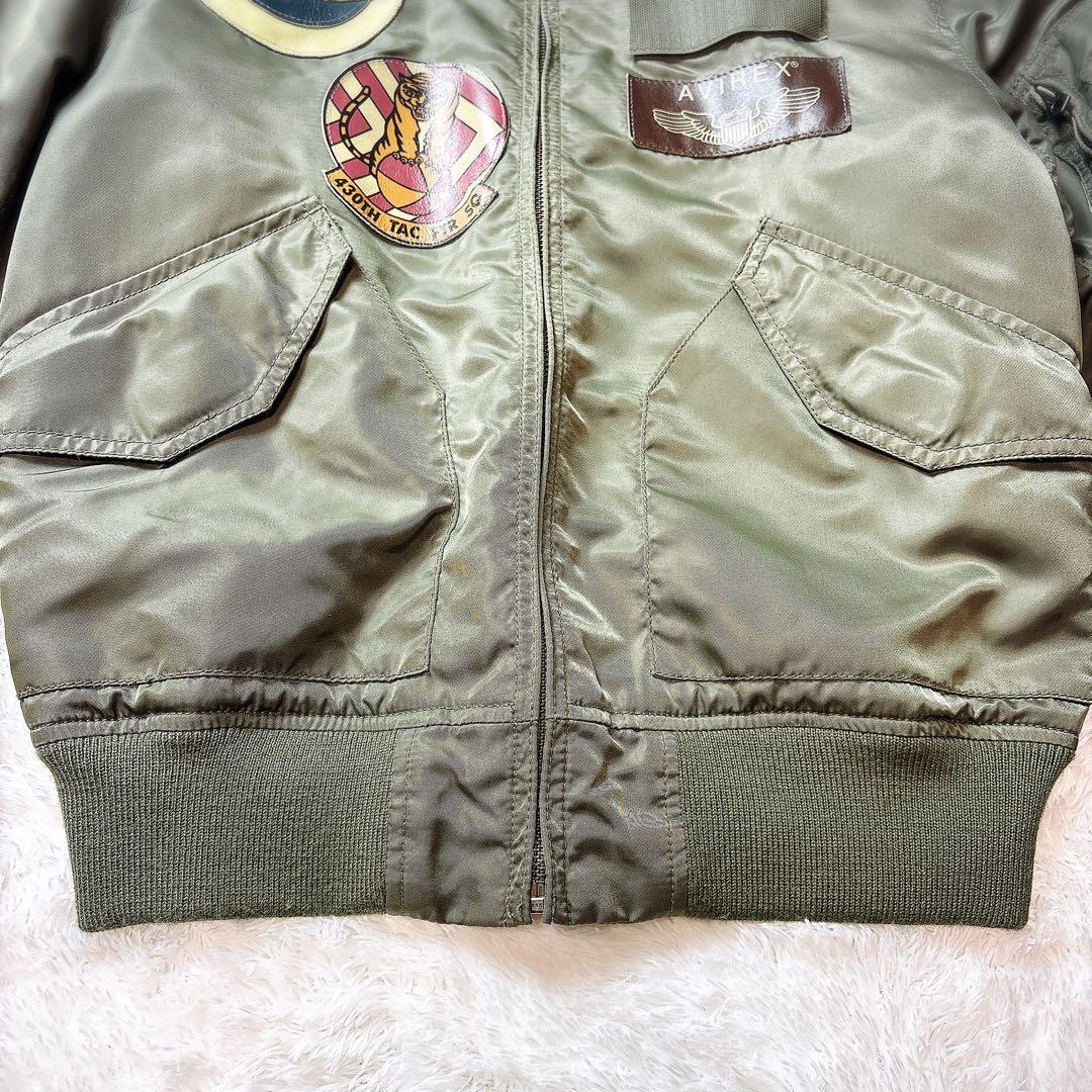AVIREX パッチカスタム フライトジャケット M Y2K ミリタリー