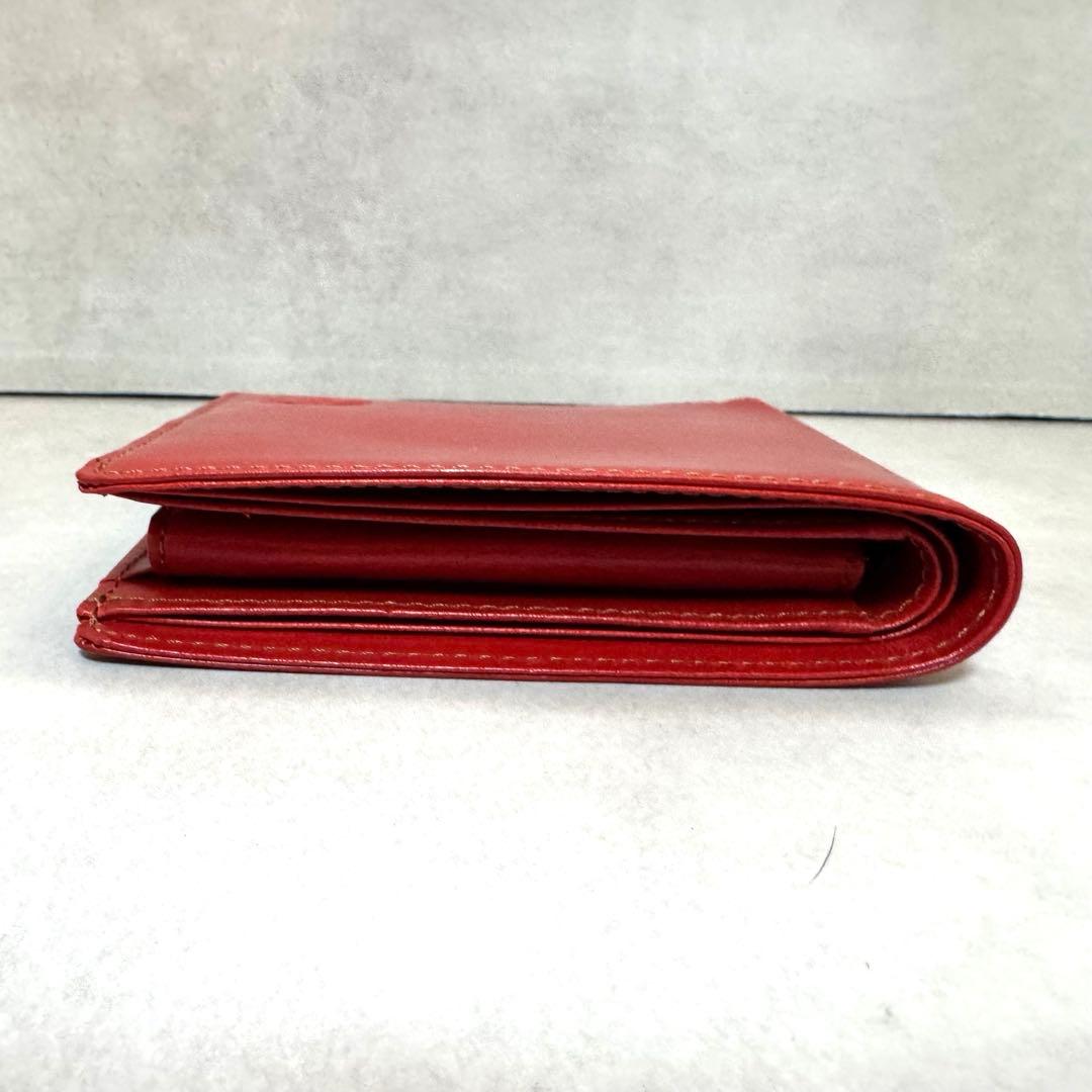 ヴィヴィアンウエストウッド　二つ折り財布　メンズ　レッド　レザー　本革　未使用