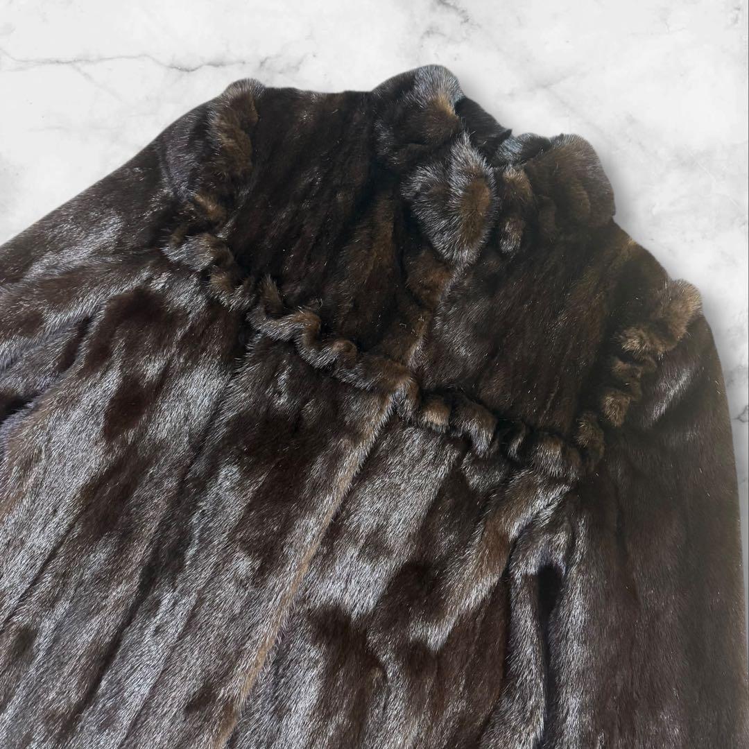 希少デザイン✨ BLACKGLAMA グラマミンク ショートコート サイズM