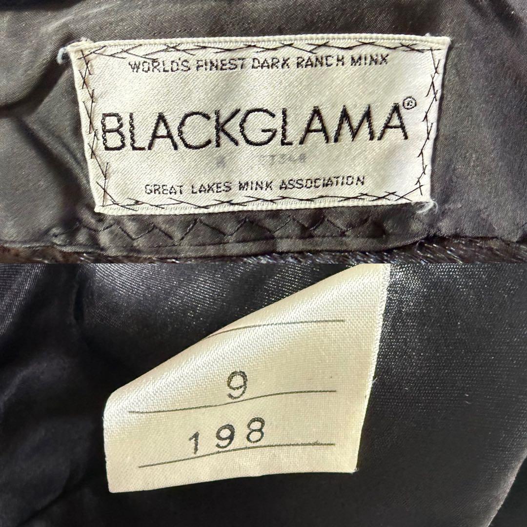 希少デザイン✨ BLACKGLAMA グラマミンク ショートコート サイズM