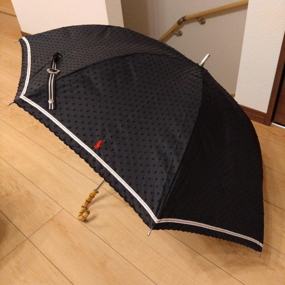 Ralph Lauren ドット柄日傘 ブラック