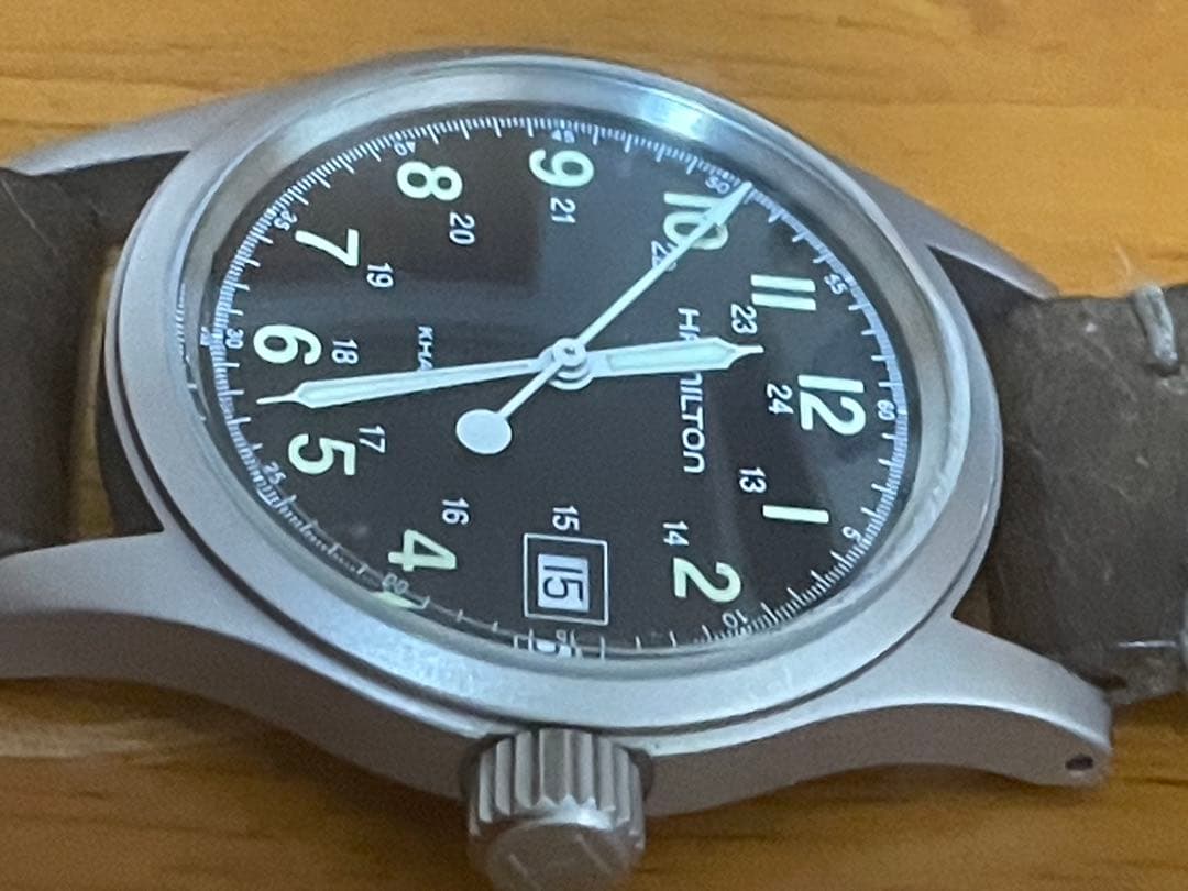 【希少⭐️ビンテージ】HAMILTON KHAKI腕時計 ブラック H683110