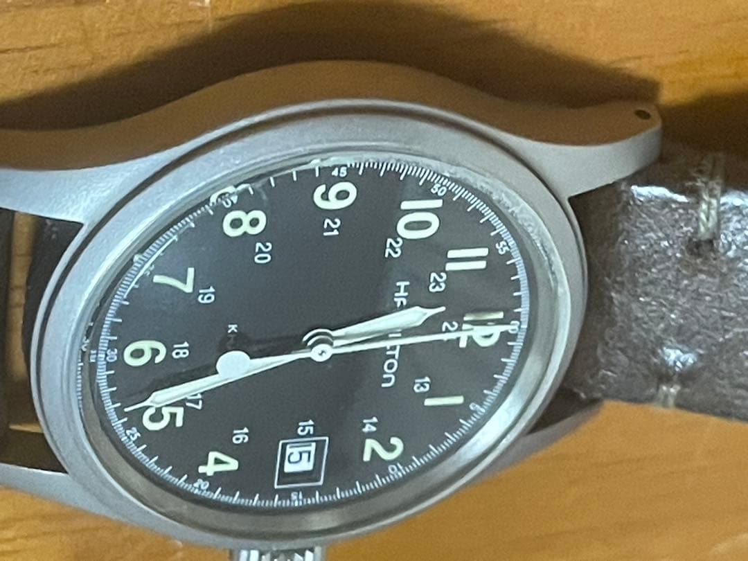 【希少⭐️ビンテージ】HAMILTON KHAKI腕時計 ブラック H683110