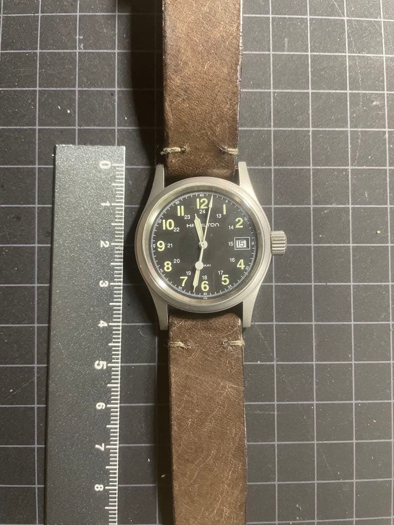 【希少⭐️ビンテージ】HAMILTON KHAKI腕時計 ブラック H683110