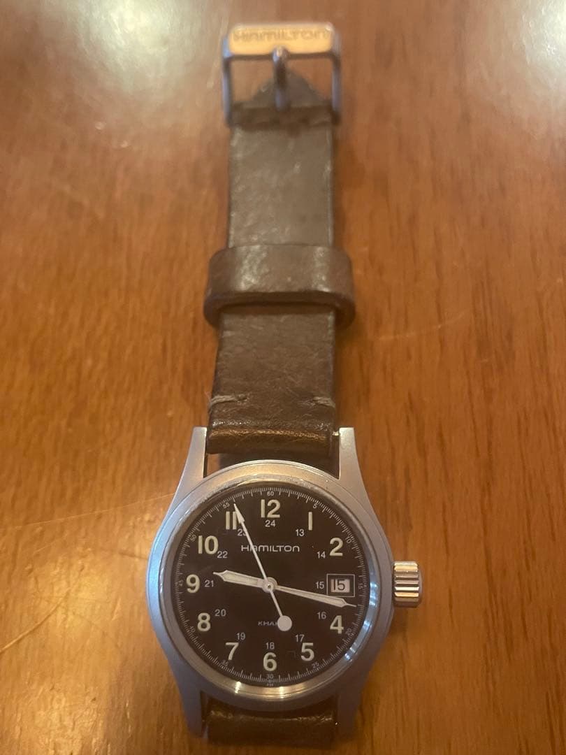 【希少⭐️ビンテージ】HAMILTON KHAKI腕時計 ブラック H683110