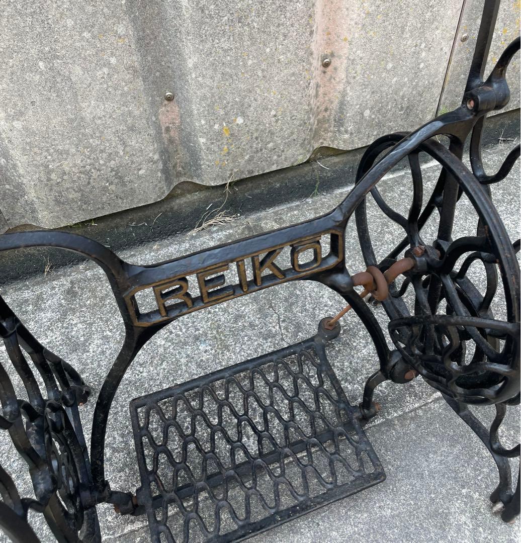 稀少/ビンテージ/イギリス製/REIKO/ミシン脚/網目脚/テーブル/店舗什器