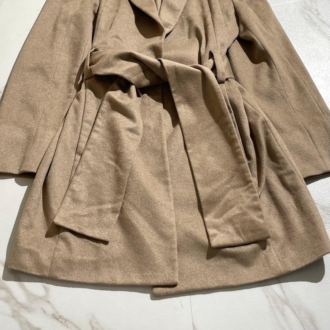極美品✨ ベルベスト カシミヤ×ミンク素材 トレンチコート ブラウン 大きい