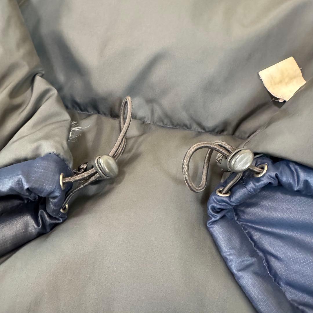 ノースフェイス ダウンベスト 海外限定 カラー ネイビー グレー メンズ XL